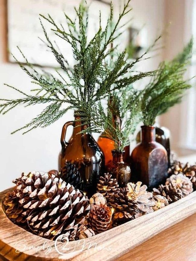 Brown Glass And Living Green