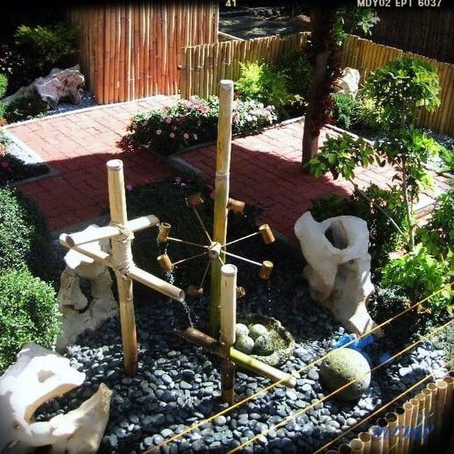 Cascading Water Bamboo Fountain