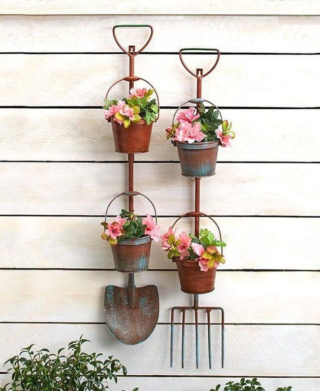 Stacked Terracotta Garden Tower