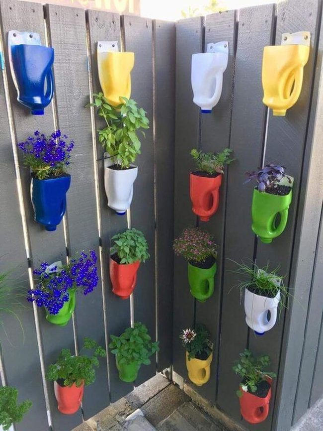 Bottled Garden In Primary Colors