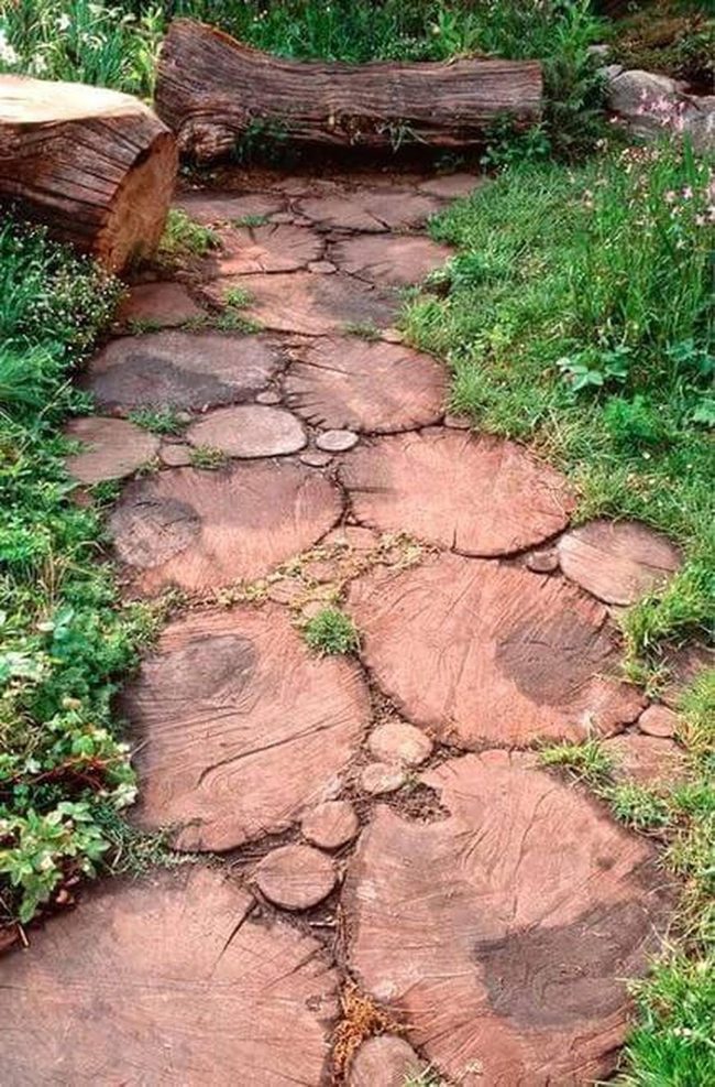Stone Path Through Green