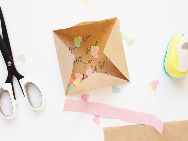 Pastel Paper Hearts Craft