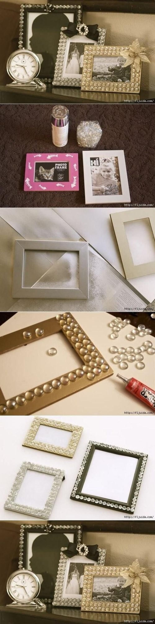 Crystalline Light-Catching Frame Gems