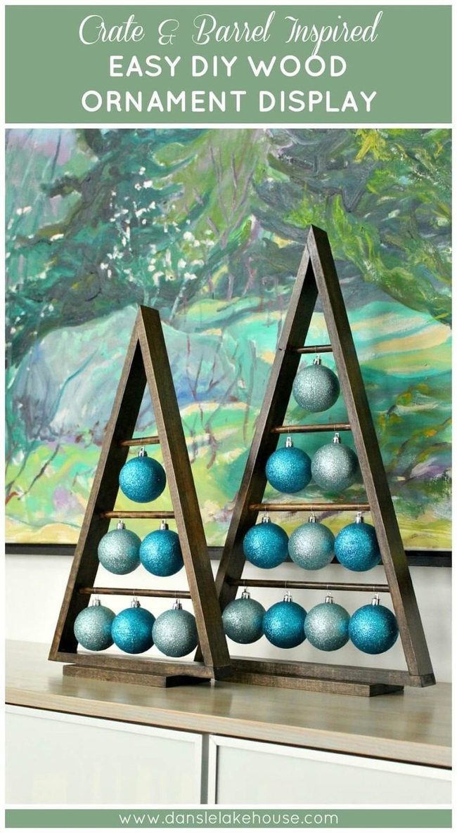 Metal Wood Tree Display