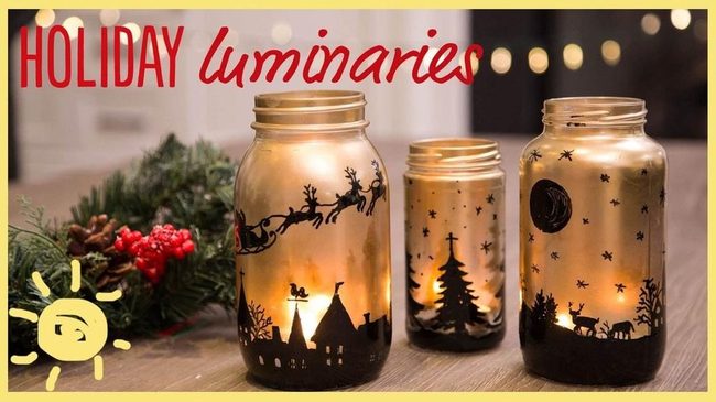 Black Gold Jar Candlelight