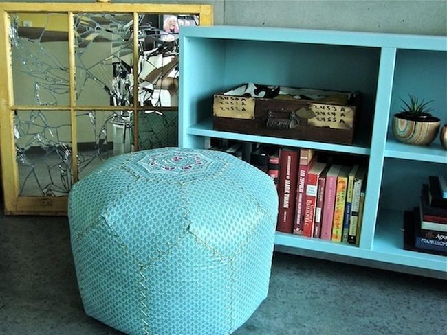 Light Blue Shelves, Shattered Gold Mirrors