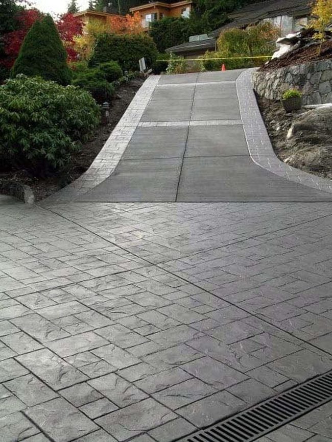 Basket Weave Brick Driveway