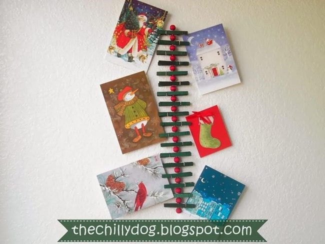 Green Branch Card Display