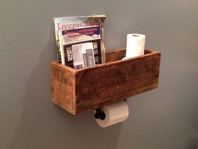 Natural Wood Wall Storage