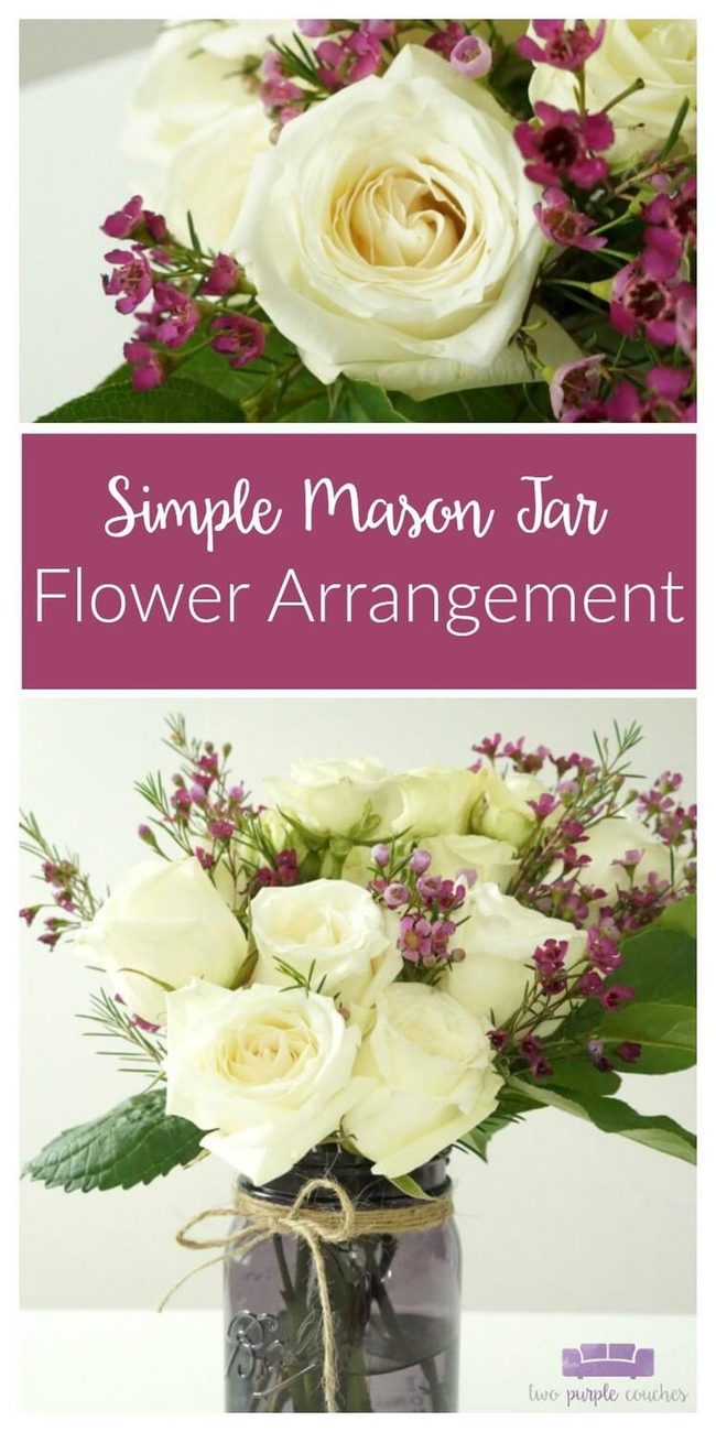 Rose-Filled Mason Jars