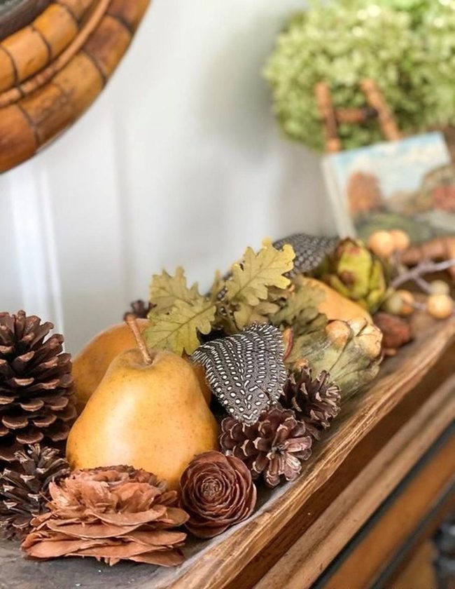 Autumn Pears And Wooden Charm