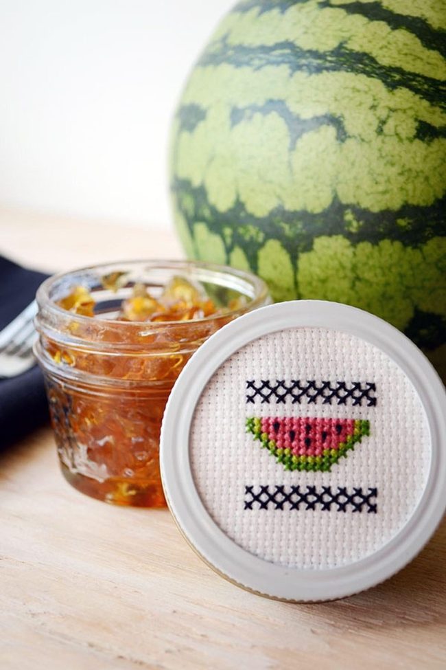 Golden Watermelon Jam Jar