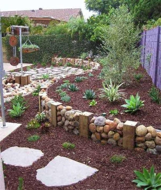 Stone Mesh Garden Borders