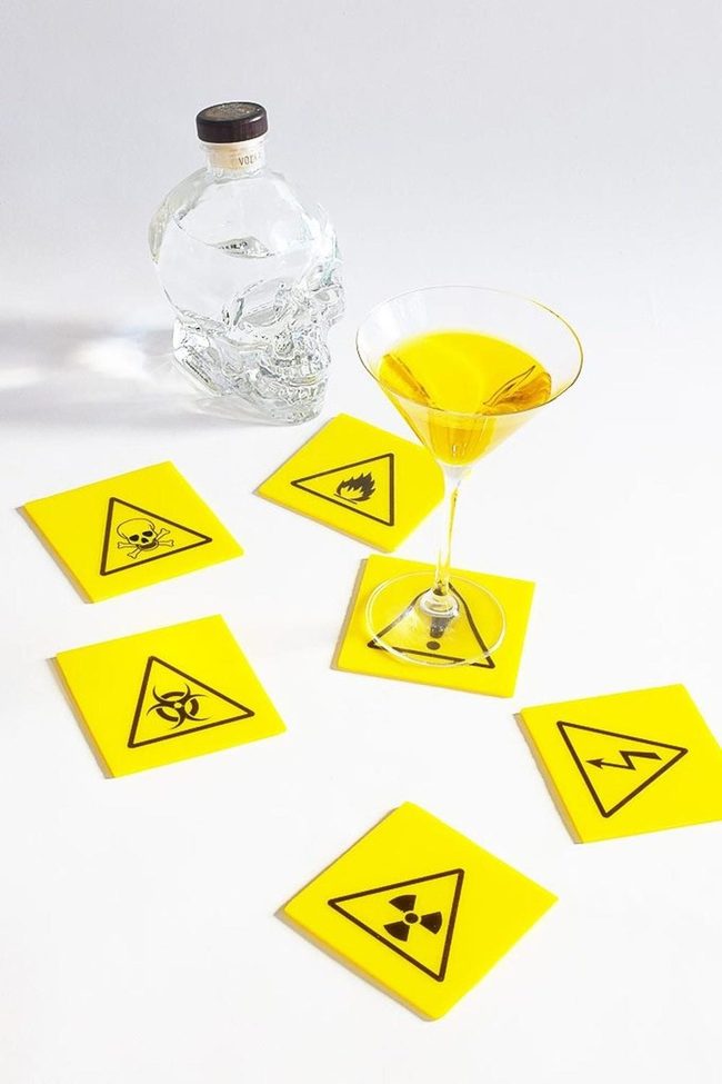 Yellow Skull Cocktail Alert