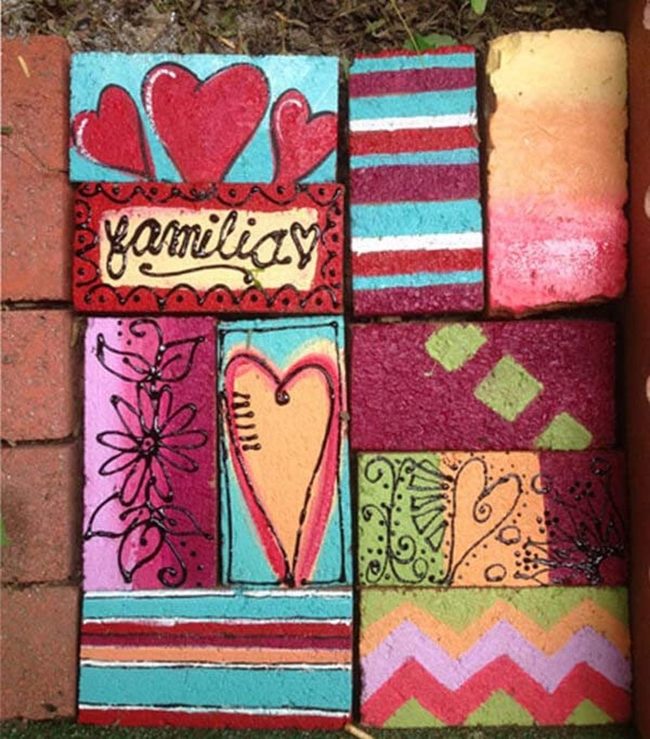 Multicolor Brick Pathways
