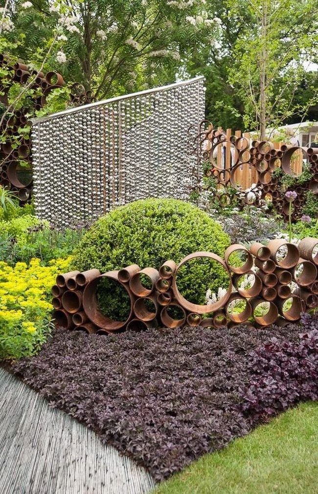 Rusted Steel And Green Growth