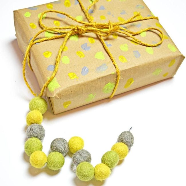 Brown Paper Polka Dot Package
