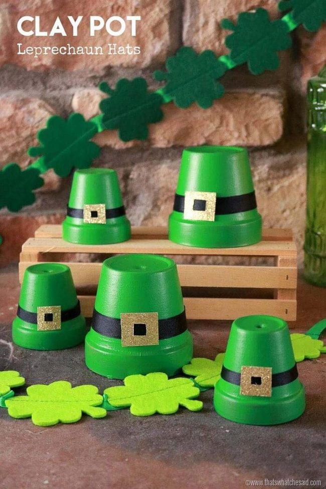 Green Pot Leprechaun Planters