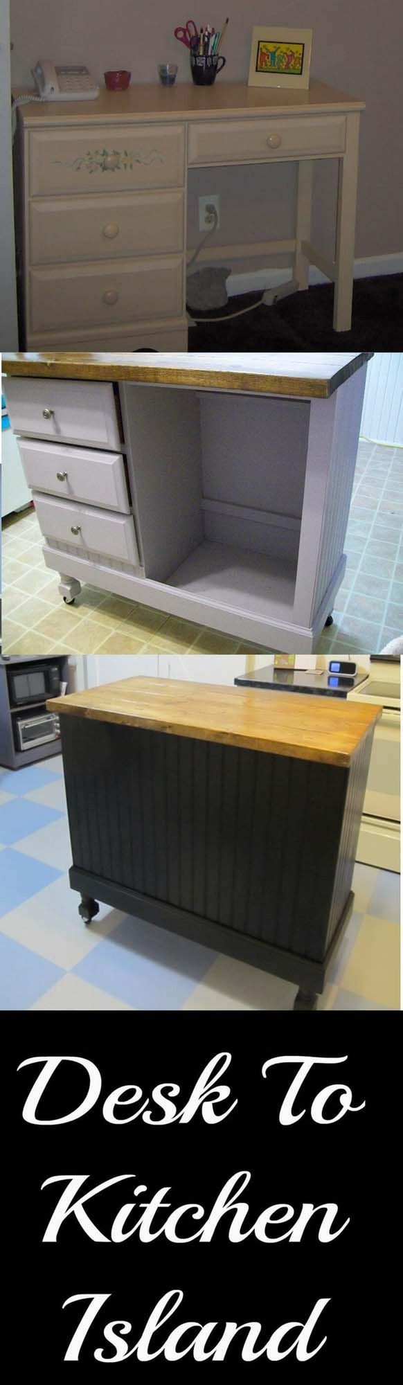 Wheeled Desk Island Solution