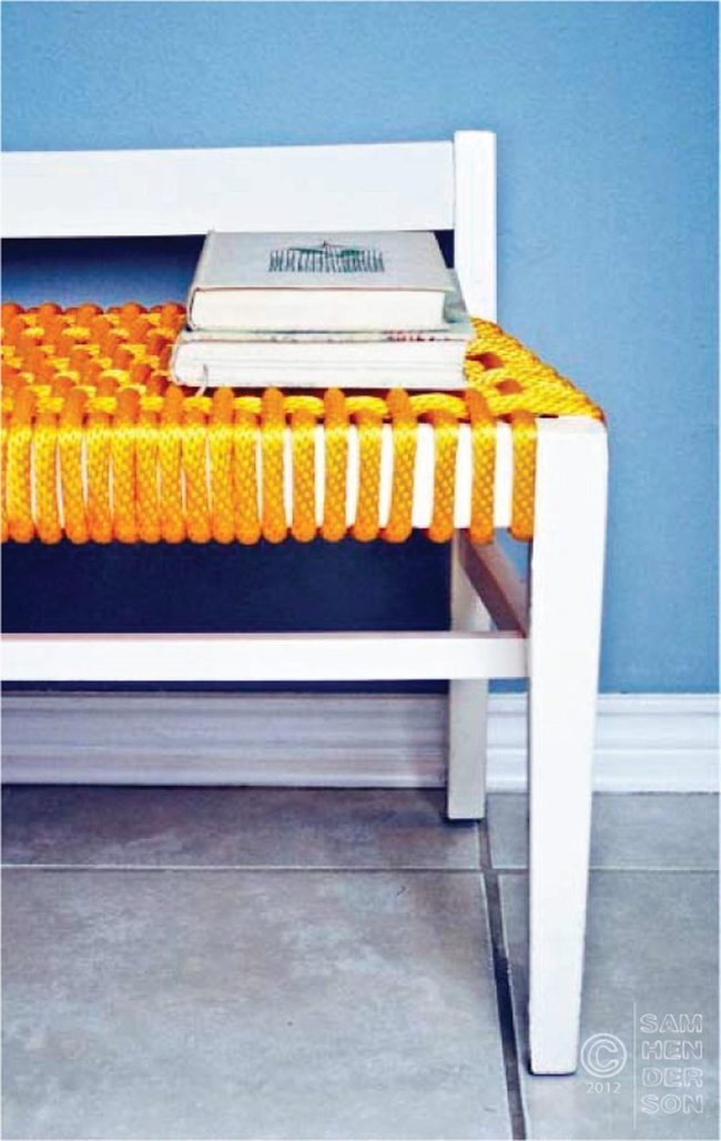 Yellow Woven Reading Corner
