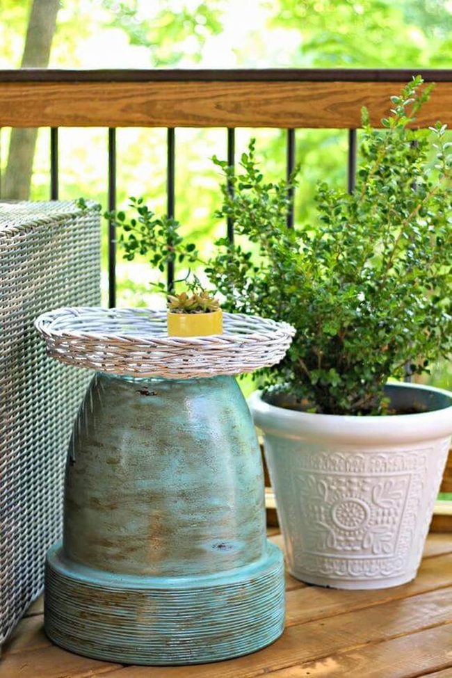 Potted Base Garden Table