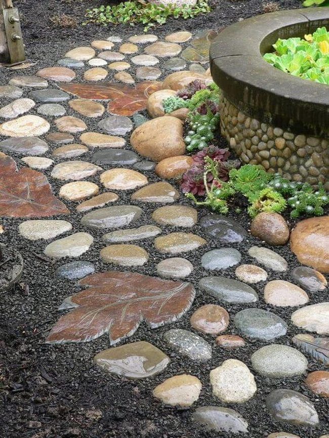 Winding Stone Path Garden