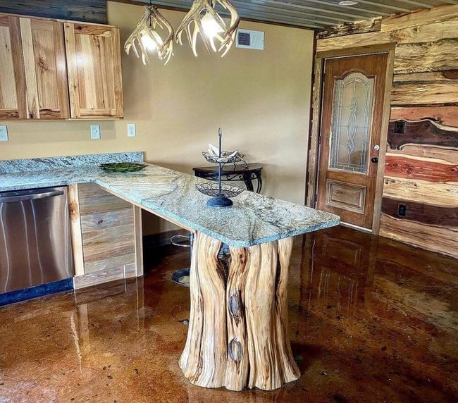 Raw Wood Stump Legs