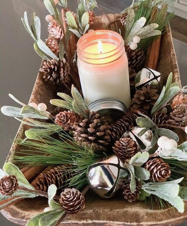 Silver Bells On Weathered Wood