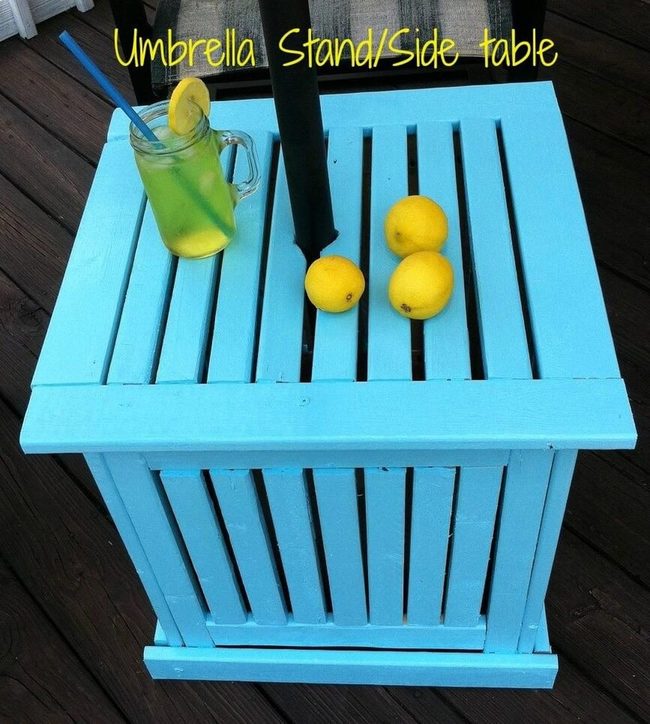 Diy Umbrella Stand Patio Shade