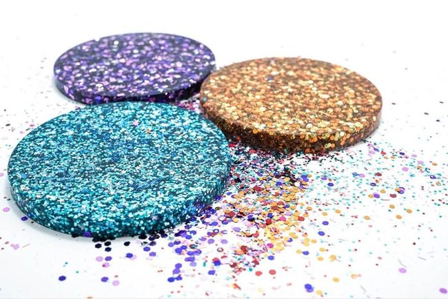 Chunky Glitter Resin Coasters