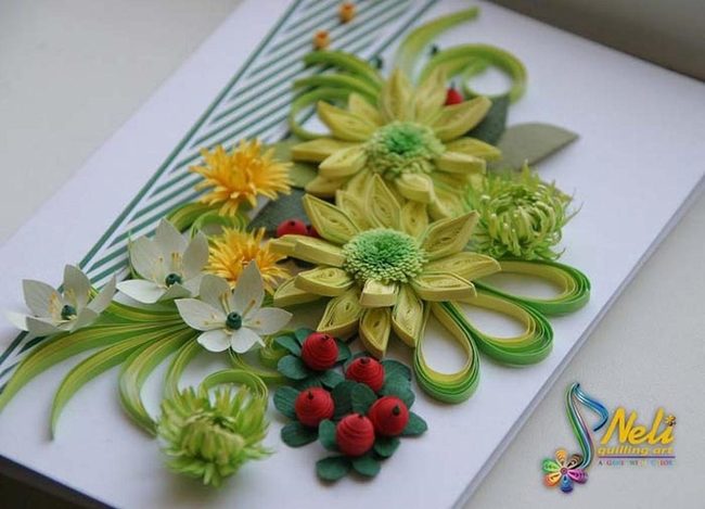 Handcrafted Paper Blooms With Greenery