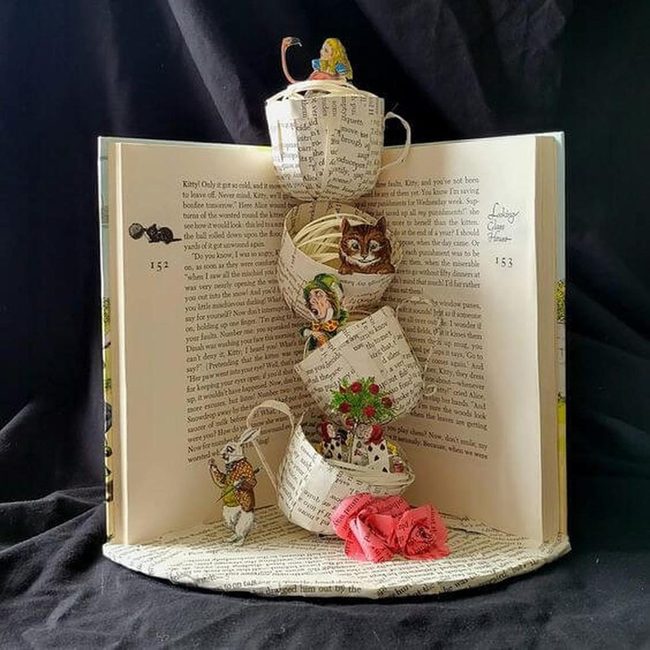 Swirling Paper Characters From Pages