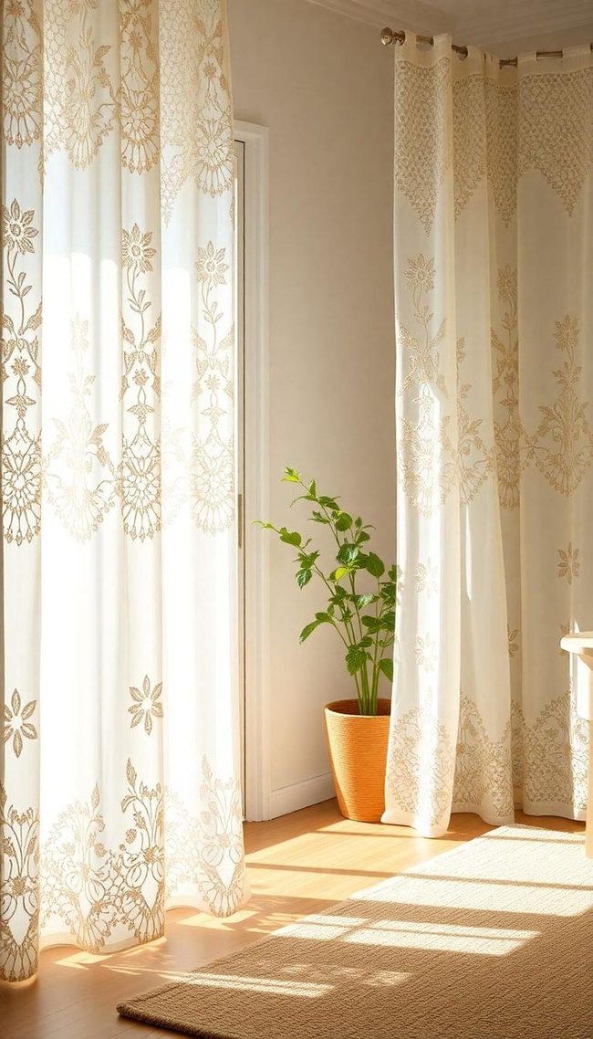 Handmade Lace Window Panels