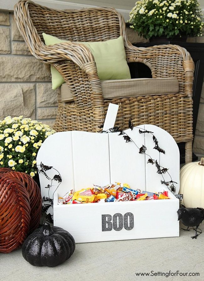 White Wooden Boo Boxes