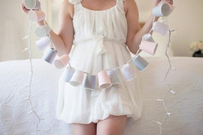 Pastel Cup String Lights
