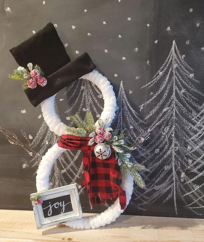 Styrofoam Snowman Dollar Tree Centerpiece