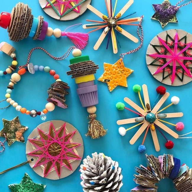 Popsicle Stick Stars And Beads