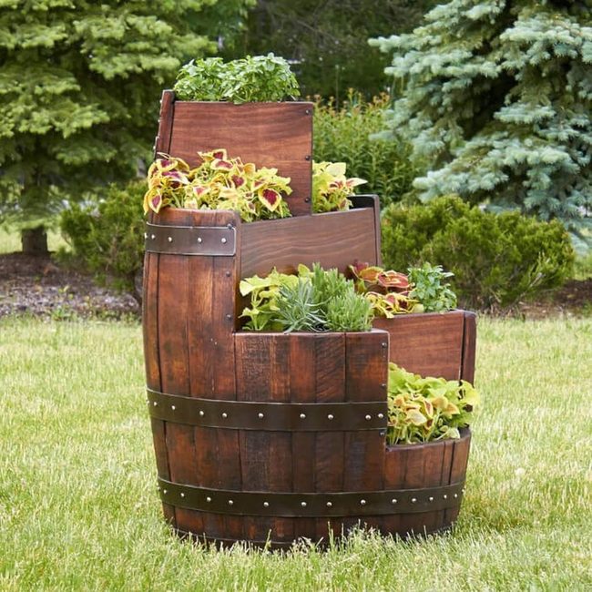 Tiered Wood Herb Garden