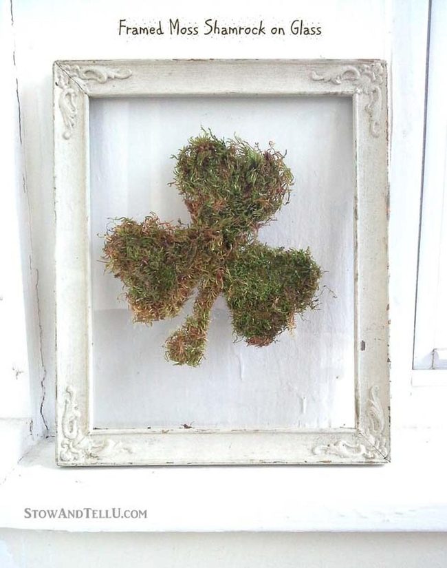 Moss Green Shamrock Frame
