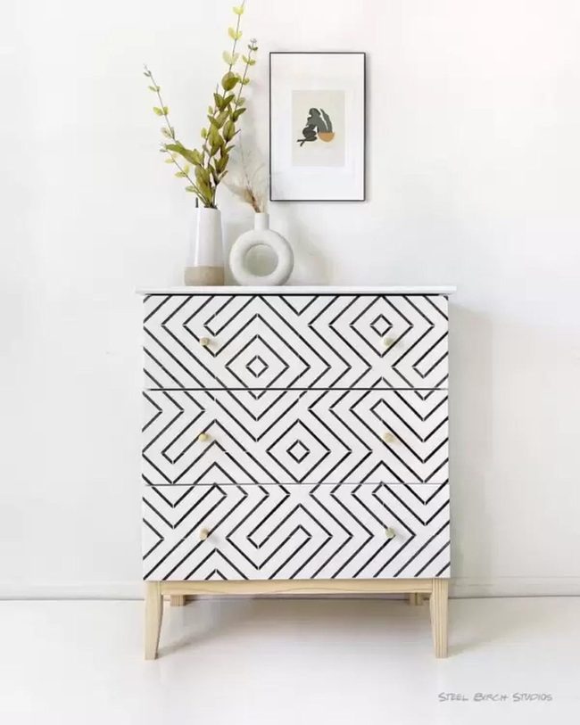Striped Vinyl Dresser Upgrade