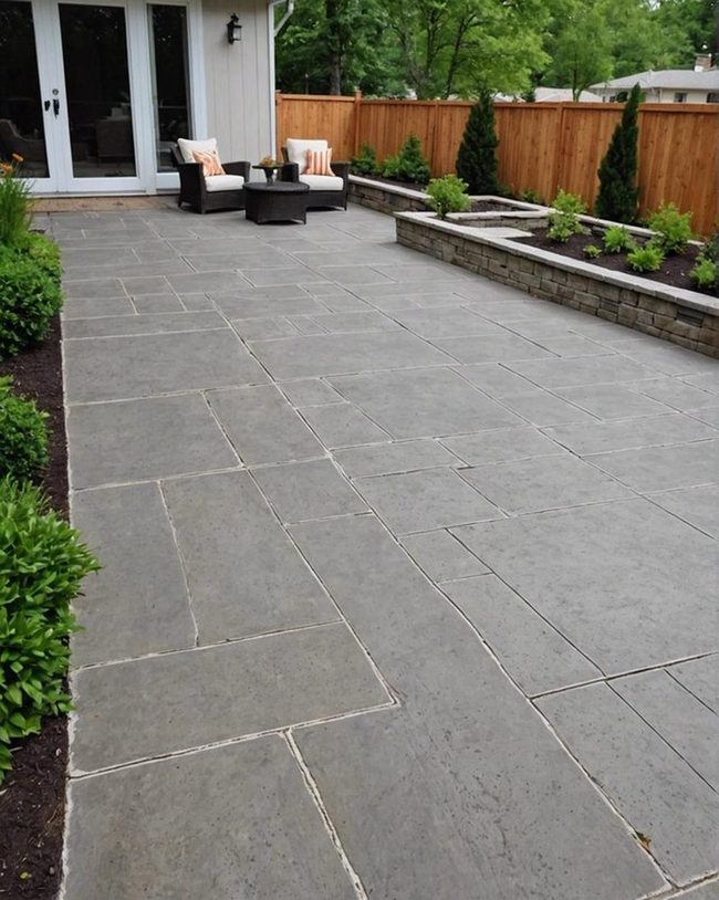 Stamped Concrete Patio Sophistication