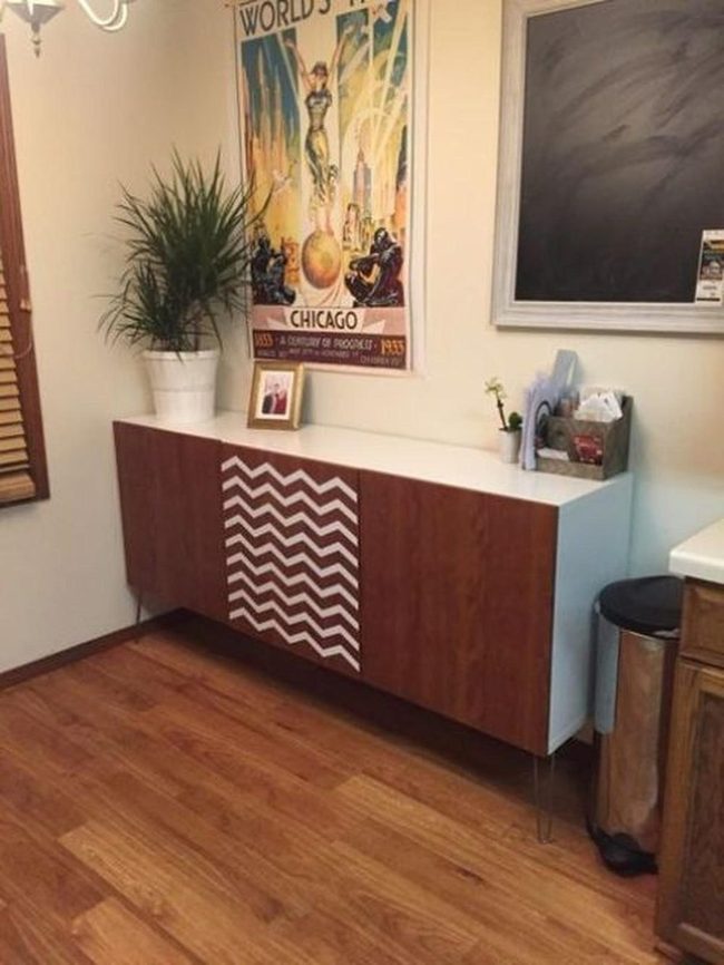 Zigzag Cabinet Meets Sunlit Minimalism
