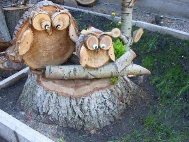 Googly-Eyed Wood Owls