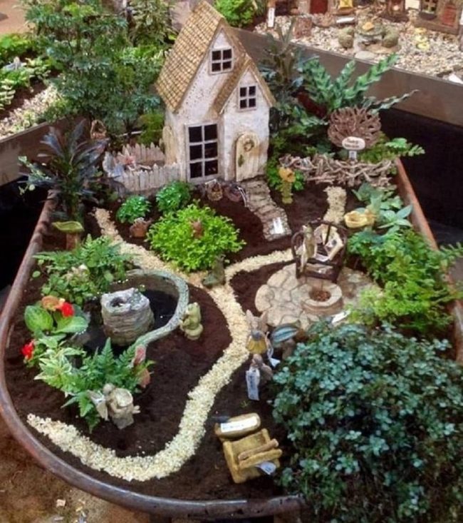 Miniature Fairy Grill Garden