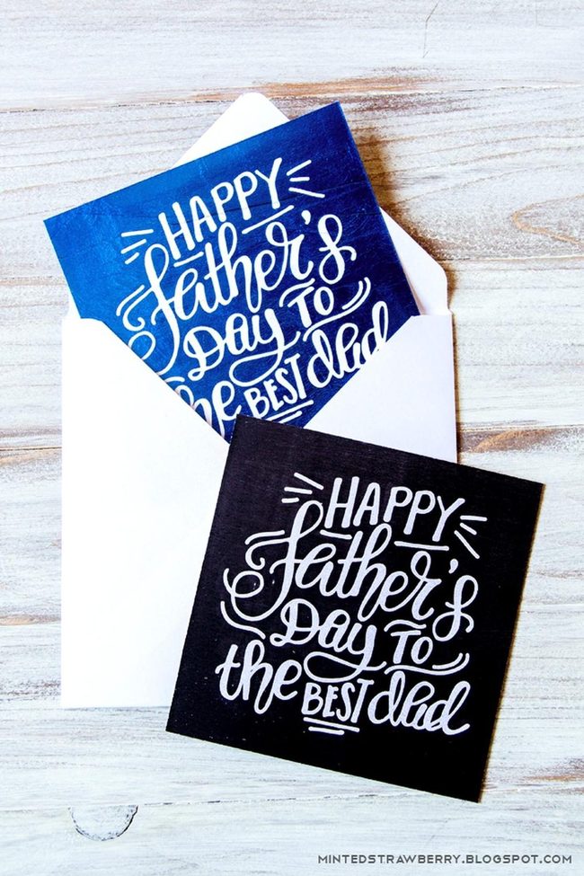 Deep Blue Father'S Day Cards