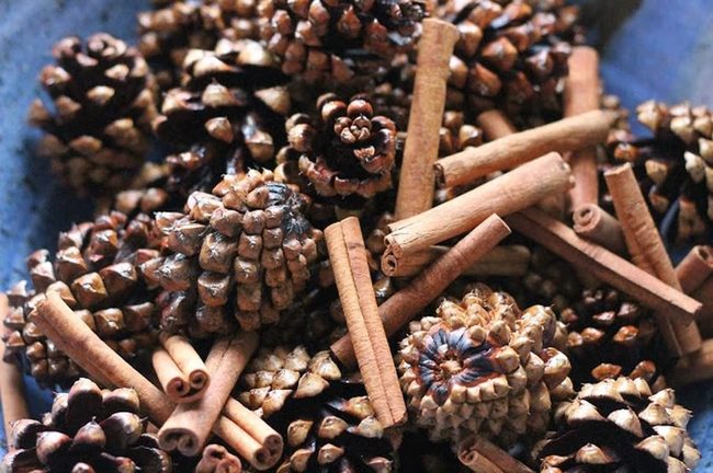 Brown Texture Autumn Centerpiece