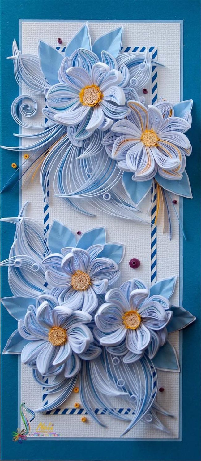 Cerulean Botanical Texture