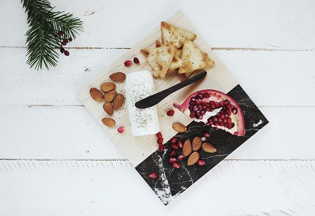 White Cheese, Pomegranate Red Marble