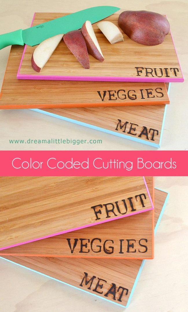 Colored Wood Cutting Boards