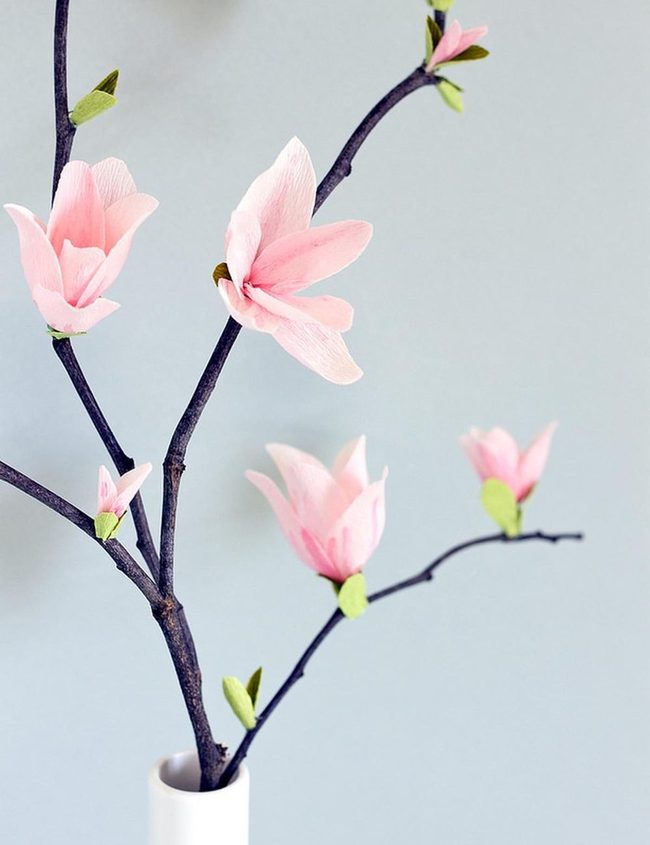 Pink Blossoms, Bare Branches